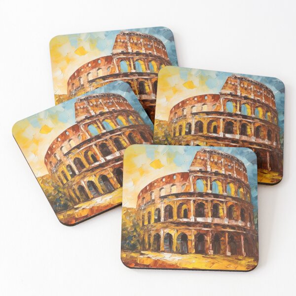 Item preview, Colosseum | Rome, Italy | Knife palette oil painting style | Travel designed and sold by Sicilian-art.