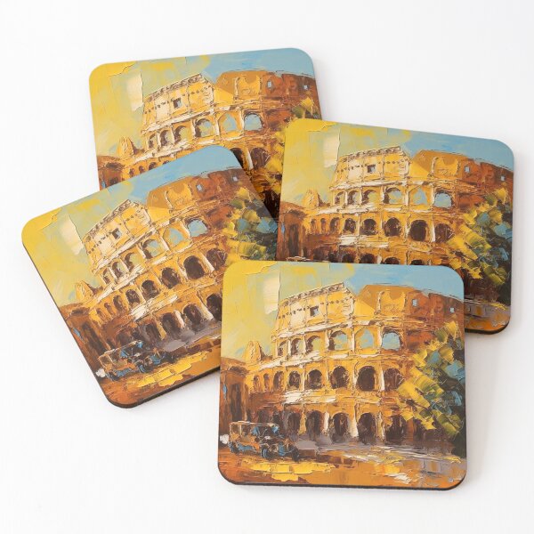 Item preview, Colosseum | Rome, Italy | Knife palette oil painting style | Travel designed and sold by Sicilian-art.