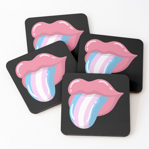 Item preview, Trans Pride Flag Tongue LGBTQ designed and sold by Vicious Malicious.