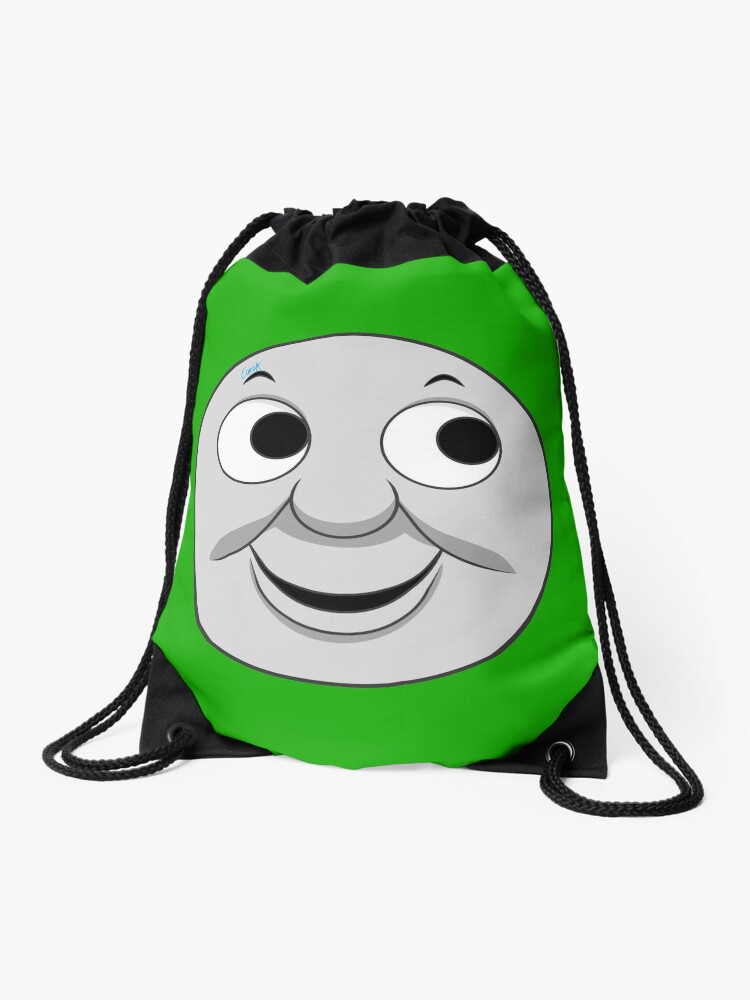 face drawstring bag