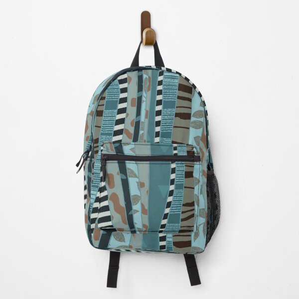 Item preview, Blue gray crazy stripes by Maxine Gadd designed and sold by Maxine Gadd.