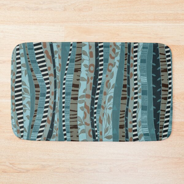 Item preview, Blue gray crazy stripes by Maxine Gadd  designed and sold by Maxine Gadd.