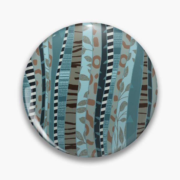 Item preview, Blue gray crazy stripes by Maxine Gadd  designed and sold by Maxine Gadd.