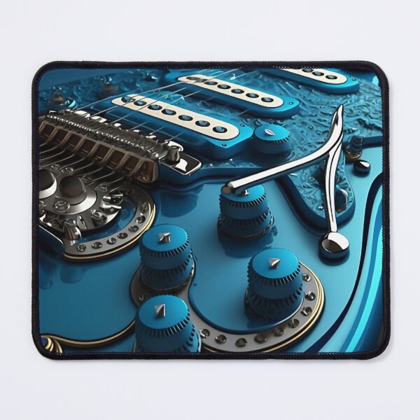 Item preview, Guitar artwork AI designed and sold by Slowerblue.