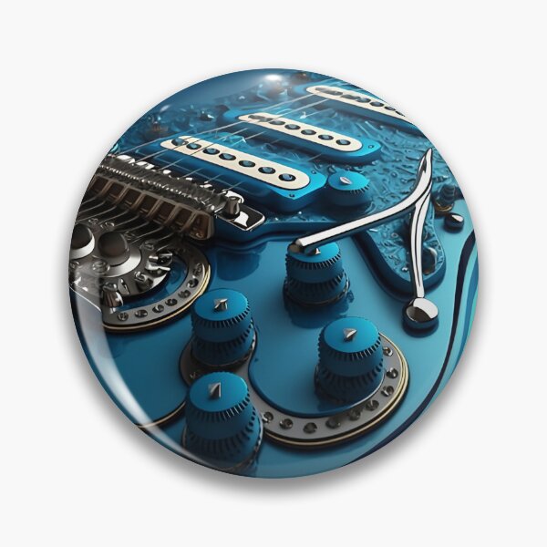 Item preview, Guitar artwork AI designed and sold by Slowerblue.