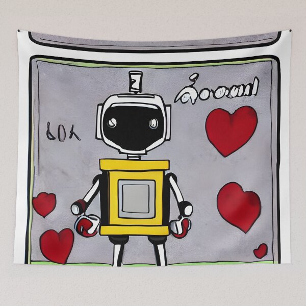 Item preview, Robot in the style of famous art. designed and sold by CRAFTER-MEDIA.