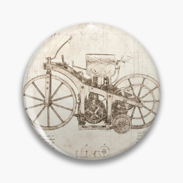 Item preview, Da Vinci Sketch Art DaimlerReitwagen - Paper designed and sold by Rayyanz.