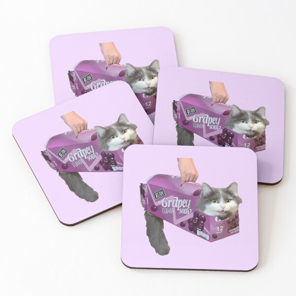 Item preview, Grape Soda Cat (Borderless) designed and sold by LoRes-Noodles.