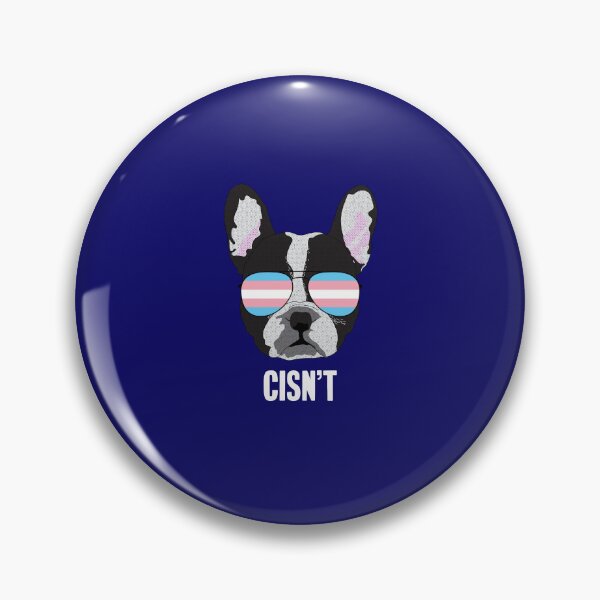 Artikelvorschau, CISN'T - Lustige Boston Terrier Hund Trans Pride Flagge entworfen und verkauft von Lightfield.