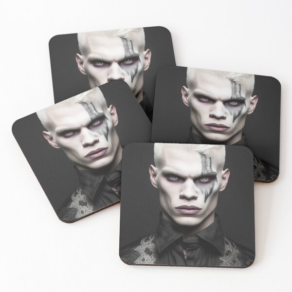 Item preview, Beautiful albino male goth fashion model designed and sold by Simone Davino.
