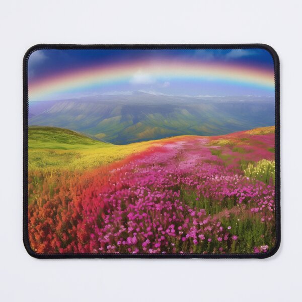 Item preview, The Rainbow Connection: A Colourful Field with a Rainbow Bridge in the Sky designed and sold by MonsterMatt87.