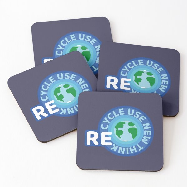Item preview, Recycle Reuse Renew Rethink Blue Badge designed and sold by withasmiledsgn.