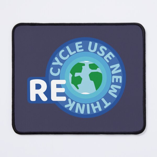 Item preview, Recycle Reuse Renew Rethink Blue Badge designed and sold by withasmiledsgn.