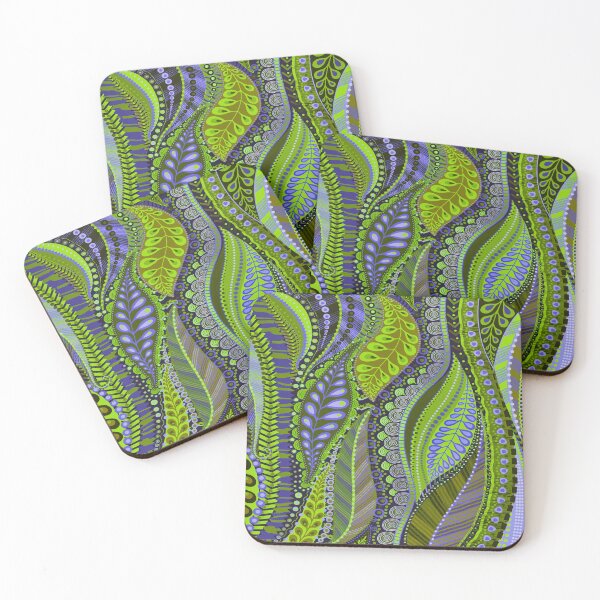 Item preview, Olive and lavender leaf pattern by Maxine G designed and sold by Maxine Gadd.