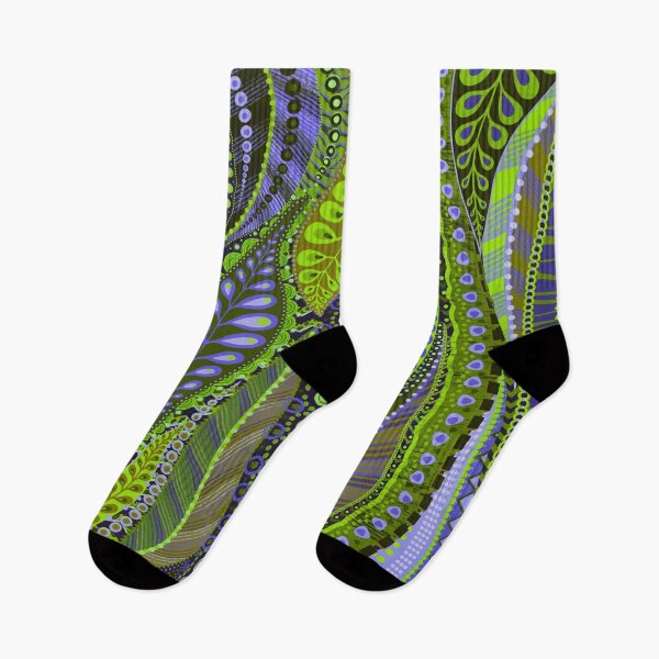 Item preview, Olive and lavender leaf pattern by Maxine G designed and sold by Maxine Gadd.