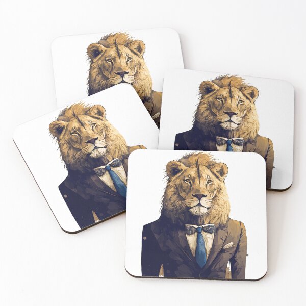 Item preview, Elegant lion in a suit and tie designed and sold by anthonygdg.