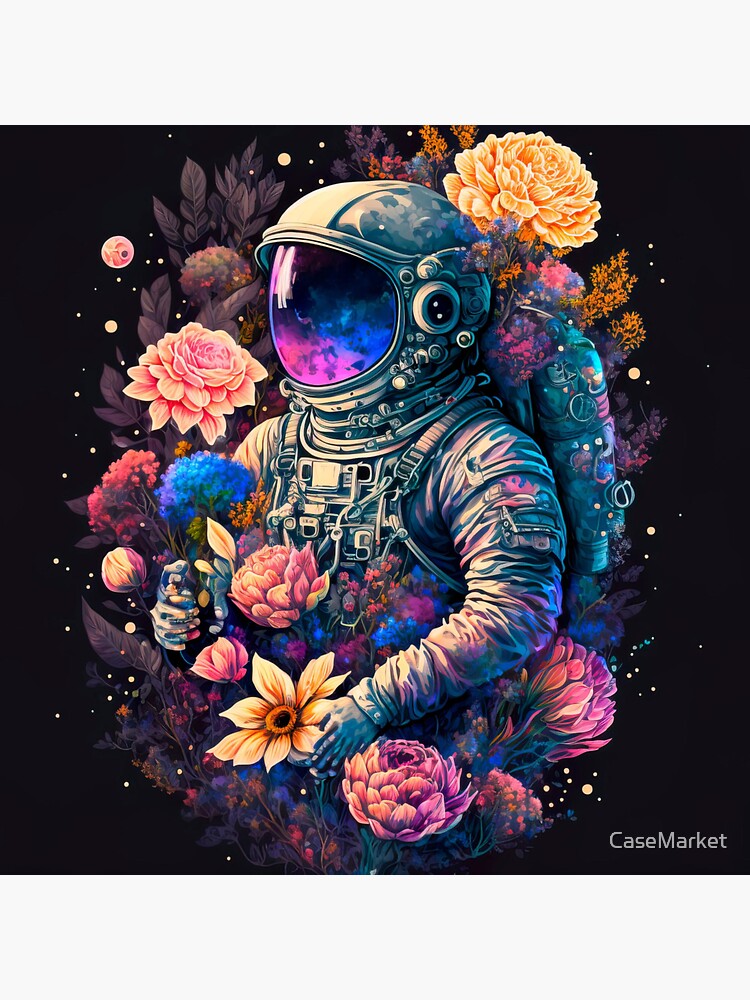 Surreal Art Spaceman Art Astronaut Colorful Art 