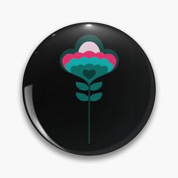 Item preview, Retro flowers black designed and sold by havelkind.