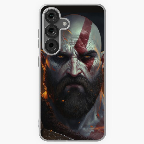 Vista previa del artículo con la obra «Kratos God of War», diseñado y vendido por TheVisualVoid.