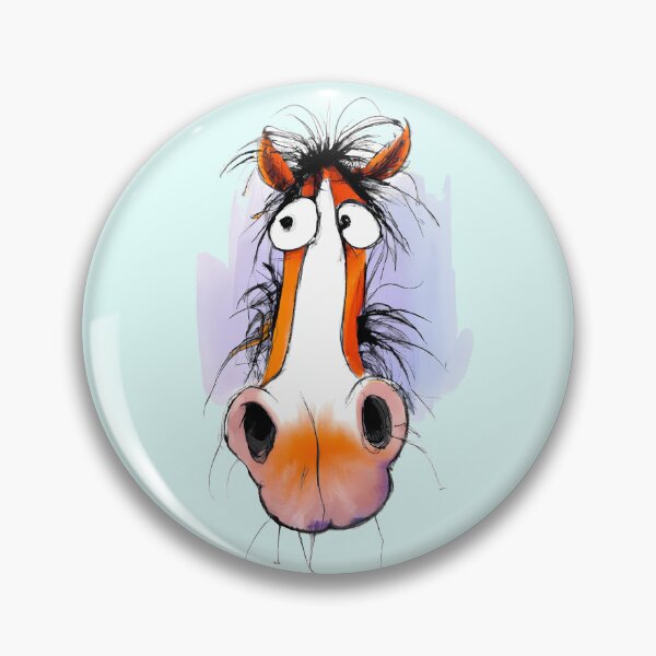 Item preview, funny crazy horse designed and sold by TheScruffyGoose.