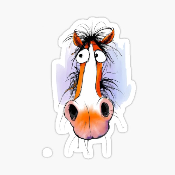 Item preview, funny crazy horse designed and sold by TheScruffyGoose.