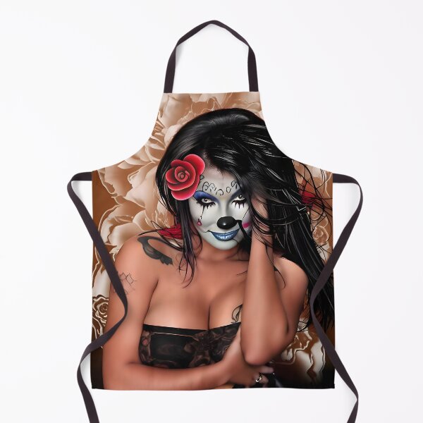 Item preview, Seductive tattooed clown girl designed and sold by magikman65.