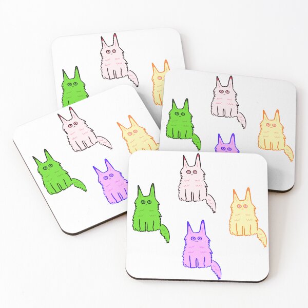 Item preview, Funky Feline - Maine Coon cats sticker designed and sold by SSAlleyhouse.