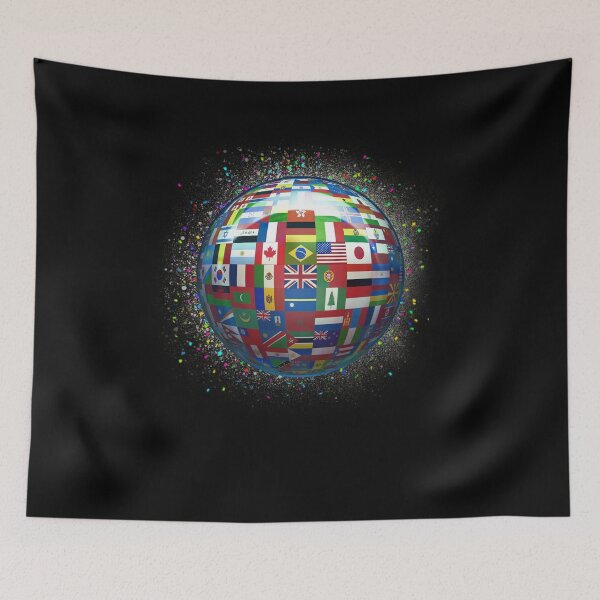 Item preview, International World Flags Teacher World Map Cool Travel designed and sold by naitine ⭐⭐⭐⭐⭐.