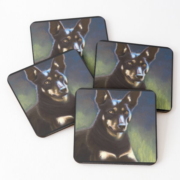 Item preview, Australian Kelpie - Dog Portrait designed and sold by CrankyOldDude.