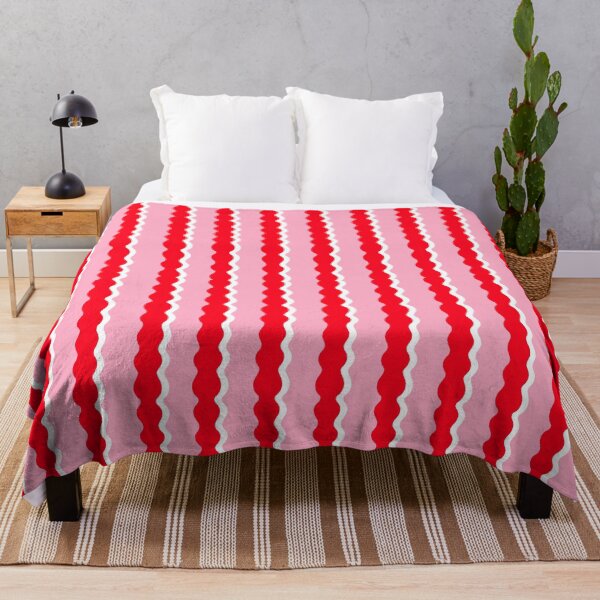 Item preview, Pink and Red, Wavy, Squiggle Stripes  designed and sold by OneThreeSix.