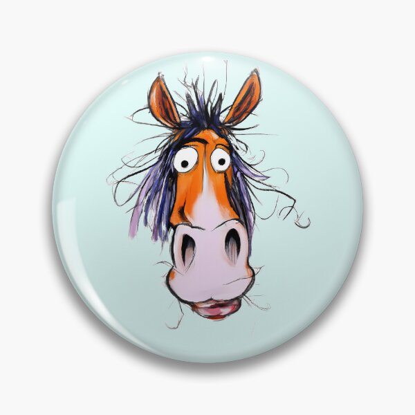 Item preview, funny crazy horse designed and sold by TheScruffyGoose.