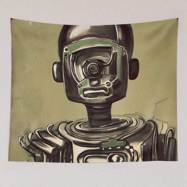 Item preview, Robot in the style of famous art. designed and sold by CRAFTER-MEDIA.