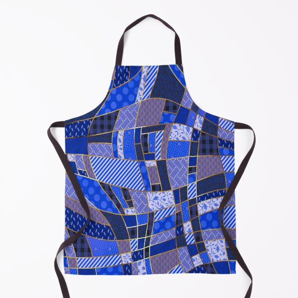 Item preview, Ultra blue patchwork by Maxine Gadd  designed and sold by Maxine Gadd.