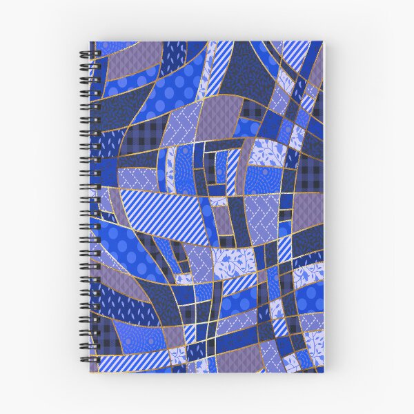 Item preview, Ultra blue patchwork by Maxine Gadd  designed and sold by Maxine Gadd.