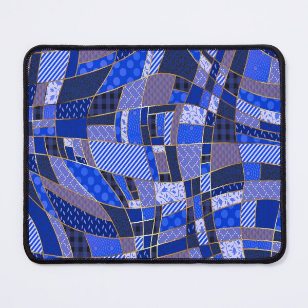 Item preview, Ultra blue patchwork by Maxine Gadd  designed and sold by Maxine Gadd.
