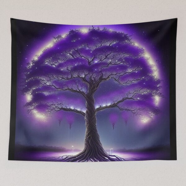 Item preview, Tree of Life at Night - Wisteria designed and sold by BeachBumPics.