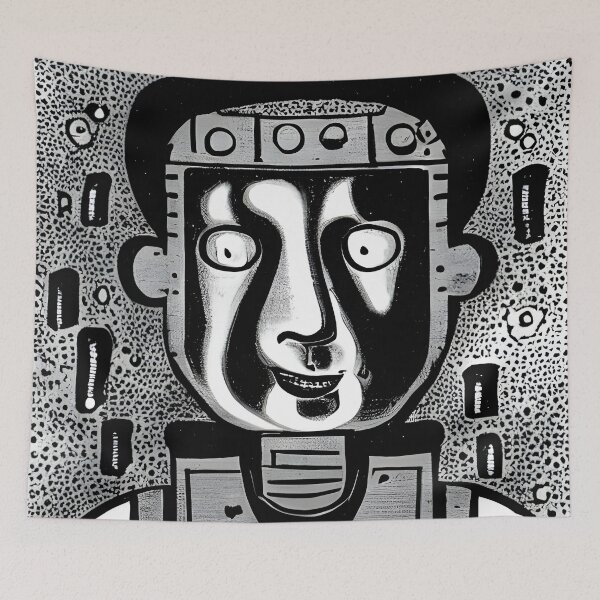 Item preview, Robot in the style of famous art. designed and sold by CRAFTER-MEDIA.