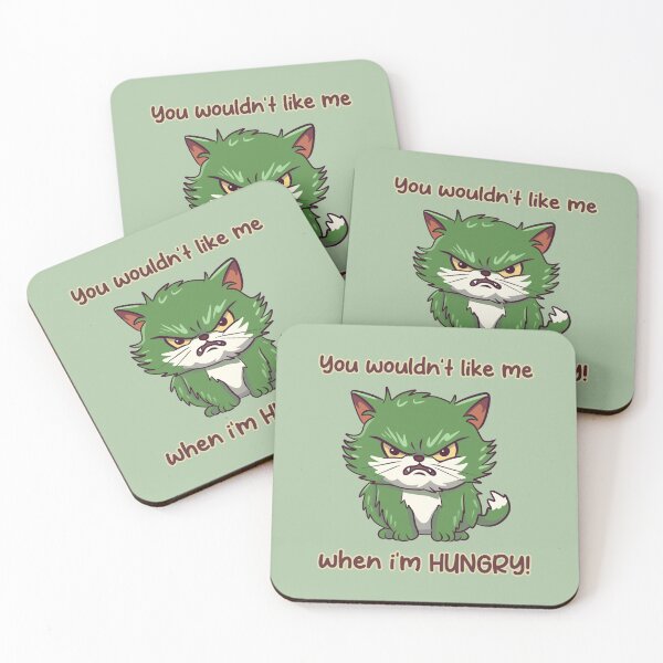 Item preview, Hungry Bad Mood Cat designed and sold by Shaani.