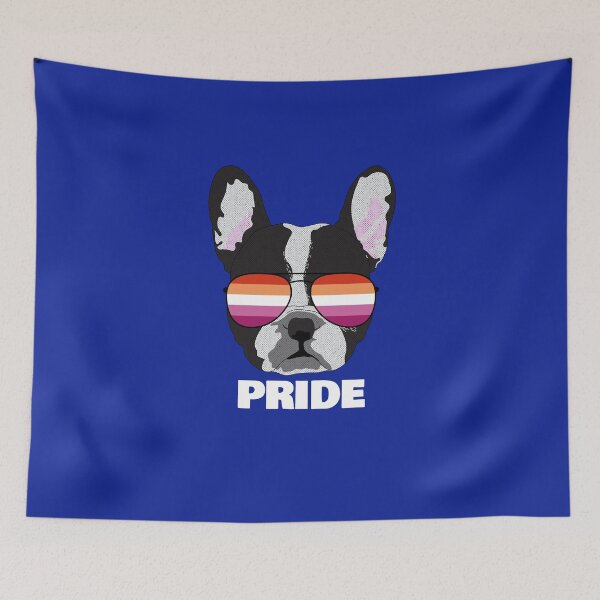 Item preview, PRIDE - Funny Boston Terrier Dog Lesbian Pride Flag designed and sold by Lightfield.