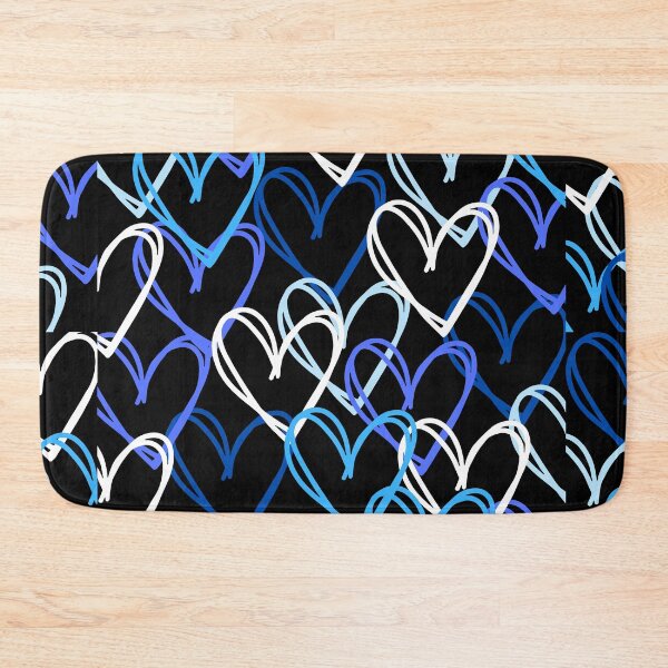 Item preview, Colorful blue layered hearts abstract designed and sold by SUUSCK ★.