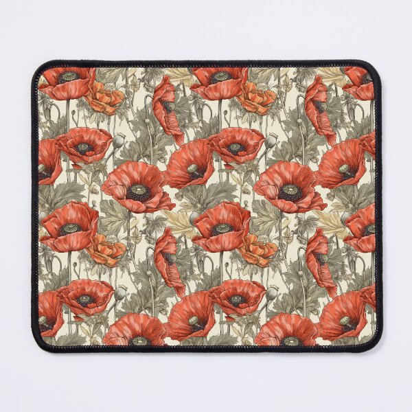 Item preview, poppy tile designed and sold by Sokrasiva251.