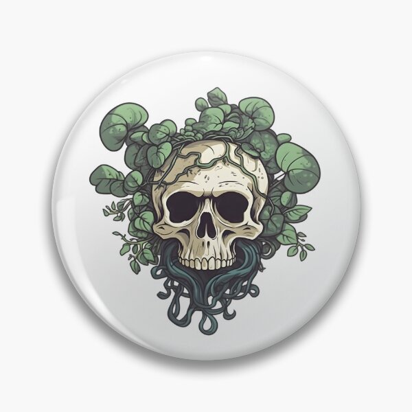Item preview, Vine Skull designed and sold by BadOmenStickers.