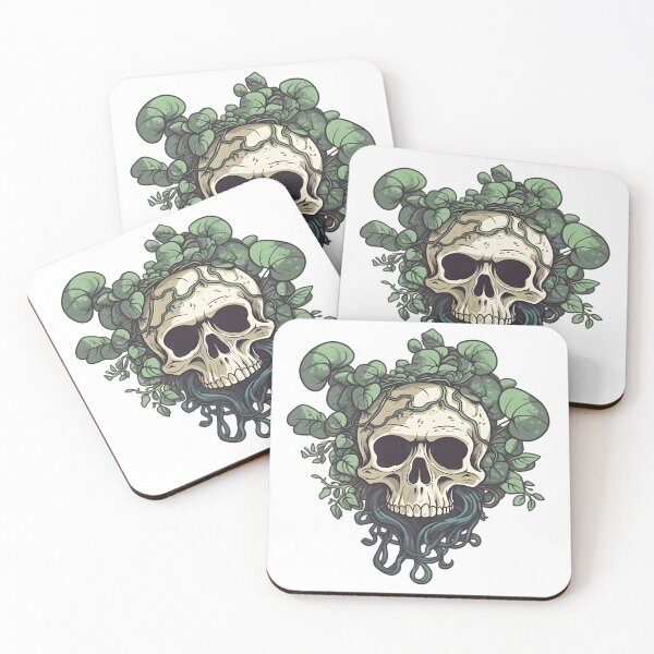 Item preview, Vine Skull designed and sold by BadOmenStickers.
