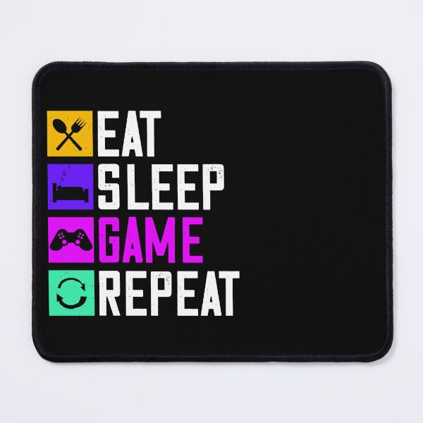 Item preview, Eat Sleep Game Repeat designed and sold by EaglePrimeDsign.
