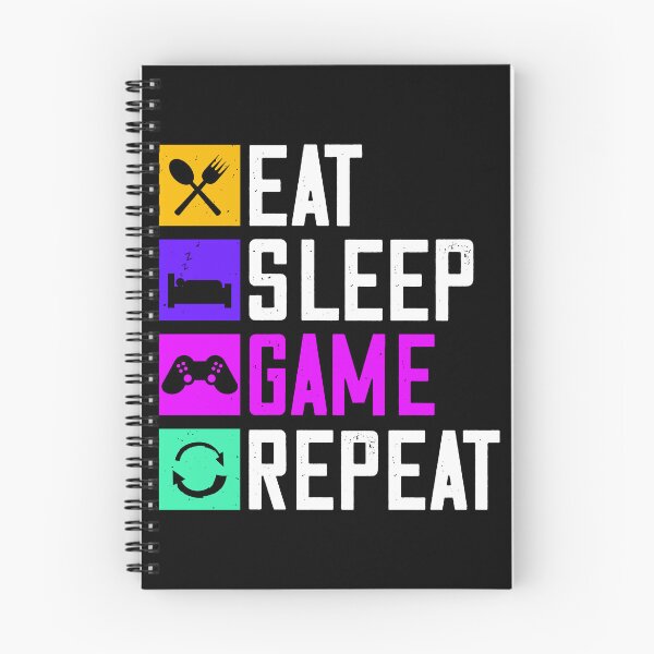 Item preview, Eat Sleep Game Repeat designed and sold by EaglePrimeDsign.