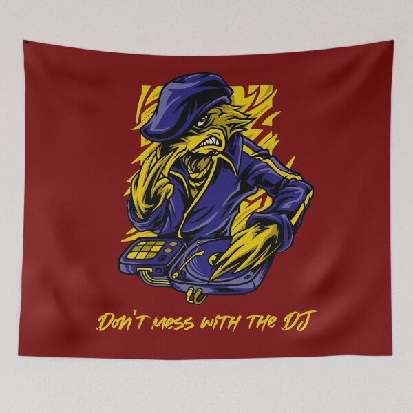 Item preview, Don´t Mess With The DJ. Angry Eagle Musical Warning designed and sold by Rebel-Design.