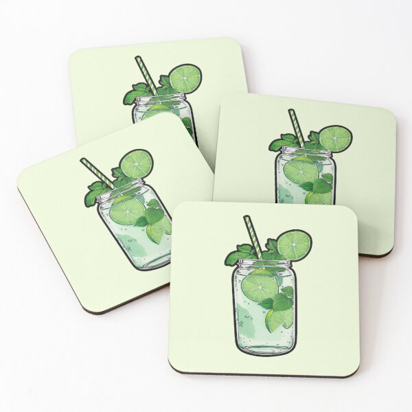 Item preview, Mojito Cocktail Sticker Magnet Gift Father's Day gift man bartender bar fridge designed and sold by DaydreamCrea.