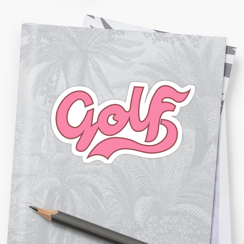 golf-cursive-tyler-the-creator-sticker-by-paulyh-redbubble