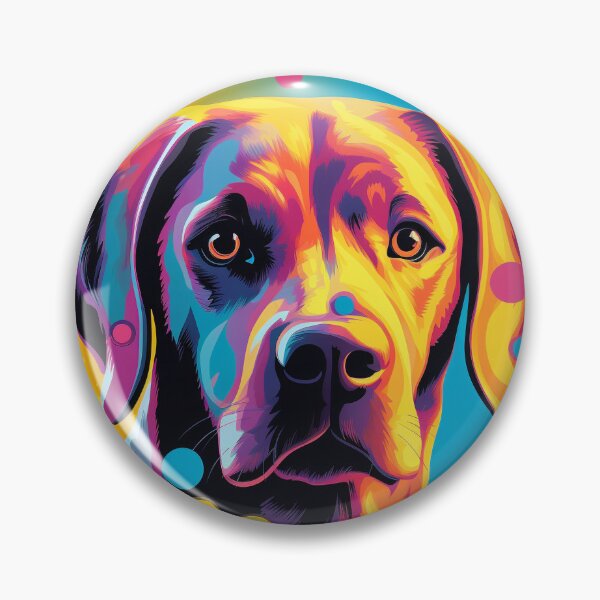 Artikelvorschau, Kopie des Pop-Art-inspirierten Labrador-Welpen entworfen und verkauft von WhimsyWear-Fun.