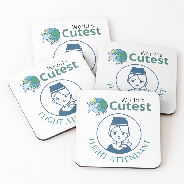 Item preview, World's Cutest Flight Attendant designed and sold by Quirky Dez.